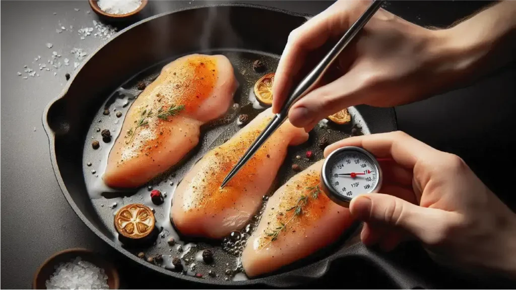 Cooking Chicken Breasts for Creamy Chicken and Leeks