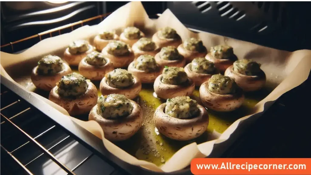 Baking Stuffed Mushrooms with Boursin Cheese