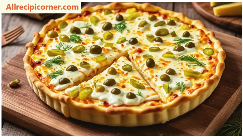 Pickle Pie Pizza with Gooey Cheese