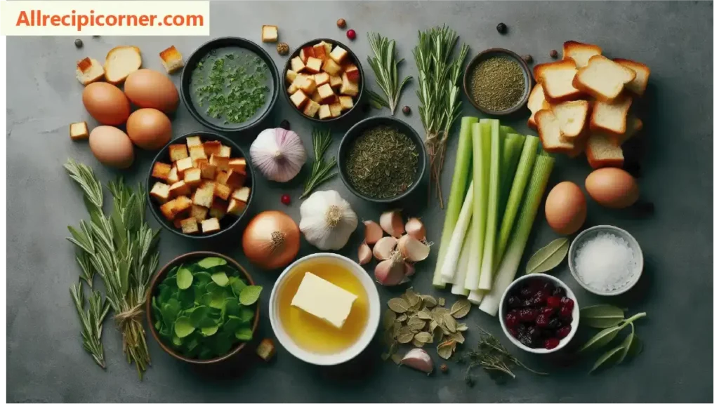 Stuffing Ingredients for Turkey Stuffing Meatballs